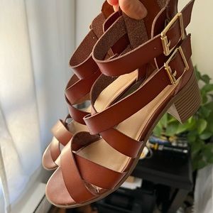 Material Girl Leather Sandals